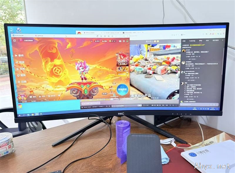 29寸曲面带鱼屏显示器出手